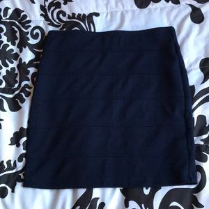 Navy Blue Mini Skirt